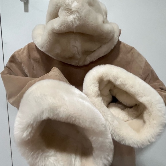 Suede, like new leather jacket/coat - Picture 3 of 12